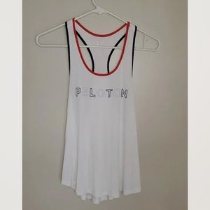 NWT Splits59 Peloton White Ringer Racerback Tank Small